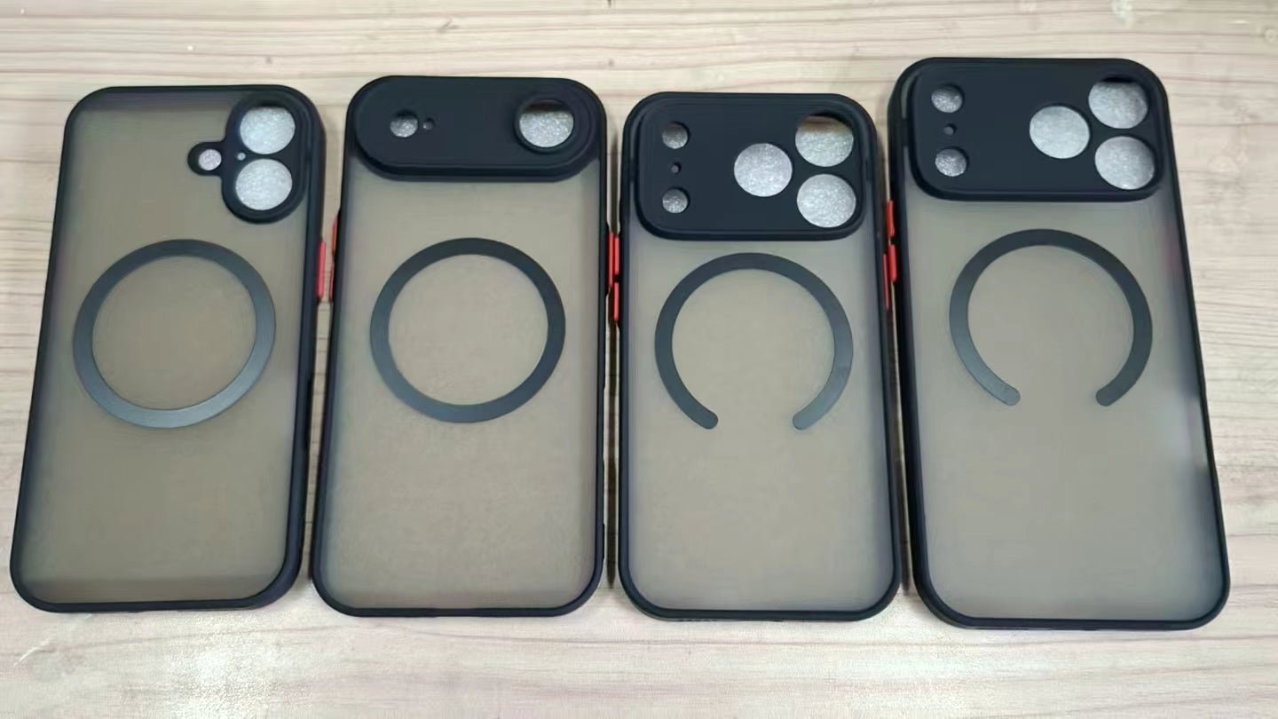 Aurora Shield four black matte magsafe compatible iphone cases different models