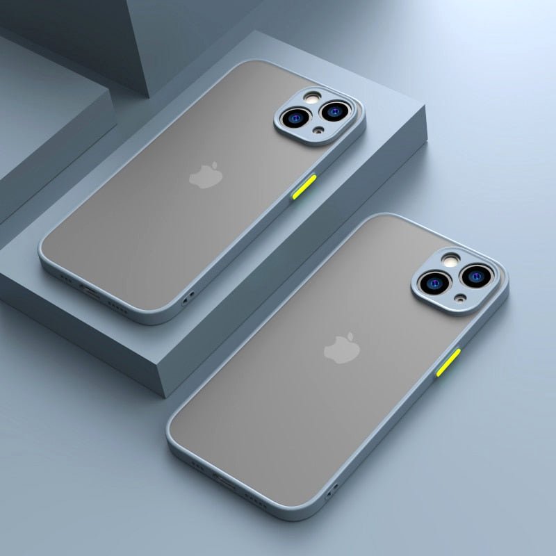 Elysian Shield Shockproof Matte iPhone Case Sleek Finish two gray iPhone 16 Pro Max cases