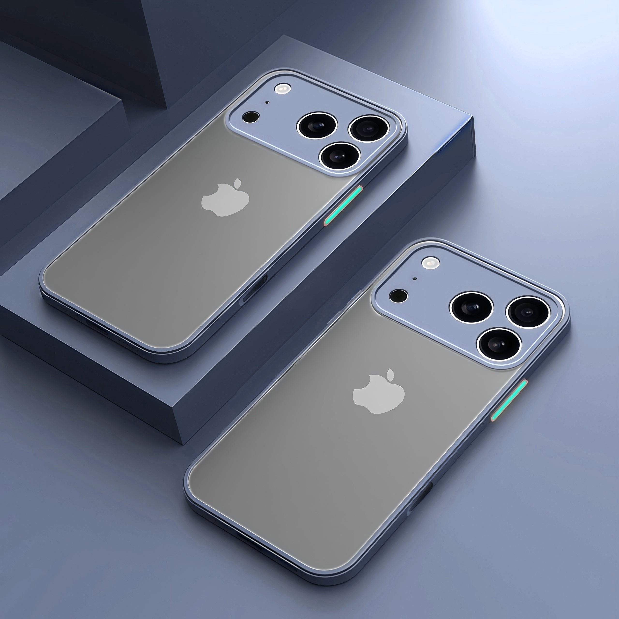 Elysian Shield Shockproof Matte iPhone Case Sleek Finish two gray iPhone 17 Pro Max cases