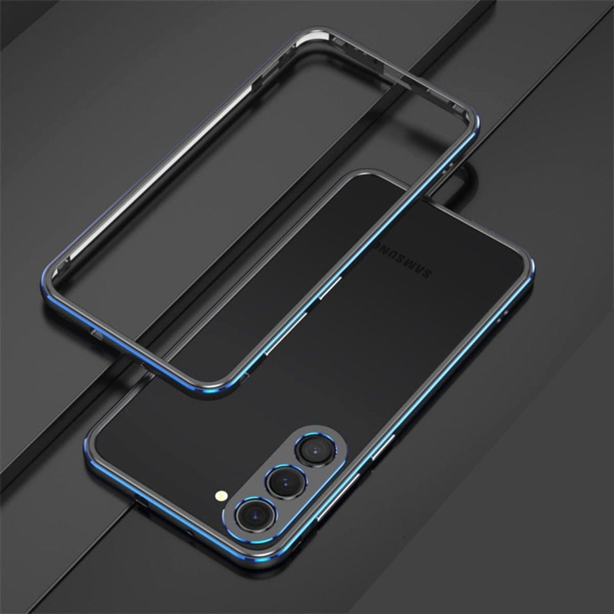 Aurum Shield Aluminum Metal Bumper Case Luxe Finish Samsung black blue bumper frame black phone
